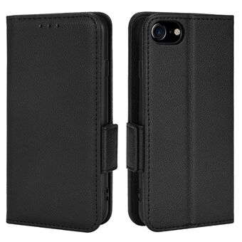 Voor iPhone 6 / 6s / 7/8 4.7 inch / SE (2e generatie) Goed beschermde Stand Portemonnee Litchi-textuur PU-lederen hoes TPU-interieurbeschermingshoes