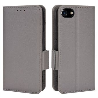 Voor iPhone 6 / 6s / 7/8 4.7 inch / SE (2e generatie) Goed beschermde Stand Portemonnee Litchi-textuur PU-lederen hoes TPU-interieurbeschermingshoes