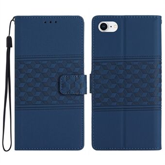 Voor iPhone 6 / 7 / 8 4,7 inch / 6s 4,7 inch / SE (2020) / SE (2022) PU-leer Skin-touch Feeling Phone Cover Retro bedrukt patroon Stand Flip Wallet Case met riem