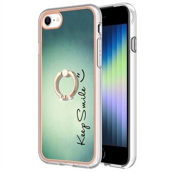 YB IMD-serie-20 Stijl D voor iPhone 7 / 8 / SE (2020) / SE (2022) Anti-val 2.0mm TPU-hoesje met standaard IMD-elektroplating telefoonhoesje