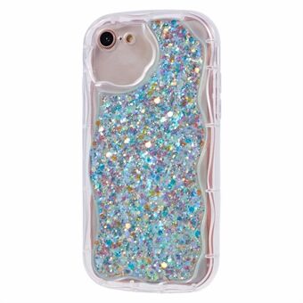 JTW-serie voor iPhone 7 / 8 / SE (2020) / SE (2022) hoesje met glitter pailletten achterkant voor telefoon.