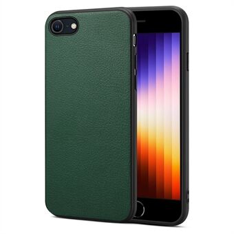 Voor iPhone 7 4.7 inch / 8 4.7 inch / SE (2020) / SE (2022) mobiele telefoon hoesje van kalfsleer textuur PC+TPU+PU lederen cover.