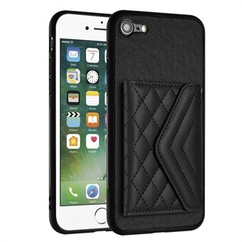 YB Leather Coating Series-8 voor iPhone 7 / 8 / SE (2020) / SE (2022) Hoesje met Kaarthouder Telefoonhoesje RFID Blokkering.