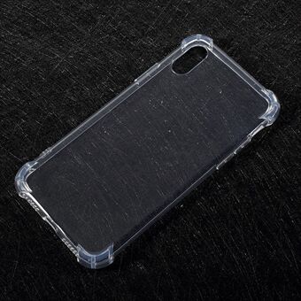 Voor iPhone XS / X 5.8 inch doorzichtige valbestendige TPU hoes - Transparant