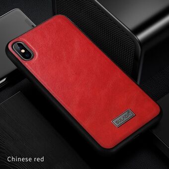 SULADA PU Leather Coated TPU Case for iPhone XS / X 5.8 inch