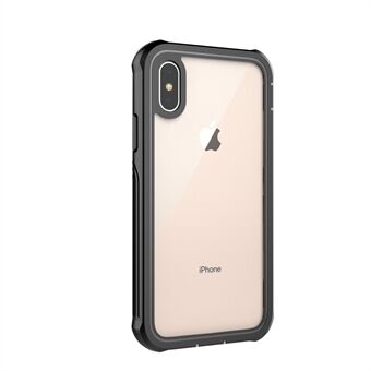 Volledige lichaamsbescherming Harde pc-bescherming Shell Ingebouwde PET-schermfolie voor iPhone XS / X