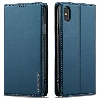 LC.IMEEKE L1-serie voor iPhone XS / X-hoes PU leren portemonnee standaard beschermende telefoonhoes