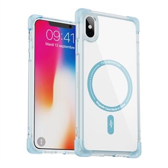 YSM Versterkte Hoeken Serie voor iPhone X / XS Transparante Hoes Magnetisch Compatibel met MagSafe