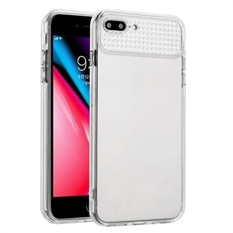 Voor iPhone 7 Plus 5.5 inch / 8 Plus 5.5 inch Hoesje TPU Glanzende Strass Steentjes Transparante Telefoonbeschermer