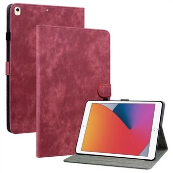 Voor iPad 9,7-inch (2017) / (2018) / Air (2013) / Air 2, Anti- Scratch Stand Case Leuke tijgerpatroon bedrukt TPU + PU lederen hoes met kaartsleuf, Auto Wake / Sleep Tablet Case