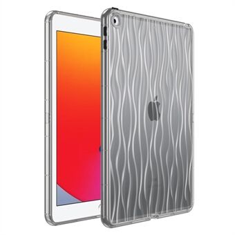 Zachte TPU-hoes voor iPad 9,7-inch (2017) / (2018) Wave Texture transparante tablet-beschermhoes