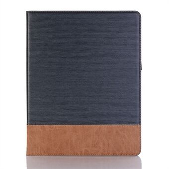 Toothpick Textuur PU Leren Slim Hoesje [Portemonnee / Standaard] voor iPad Pro 12.9-inch (2018) - Blauw