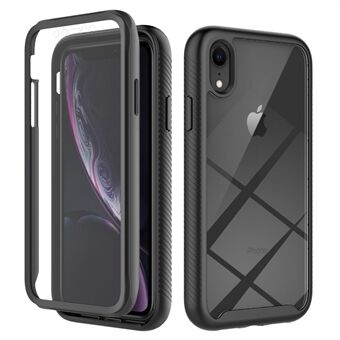 Voor iPhone XR 6.1 inch 3-in-1 Anti- Scratch Telefoon Case Hard PC + Soft TPU Drop-proof Mobiele Telefoon Hybrid Cover met PET Screen Protector