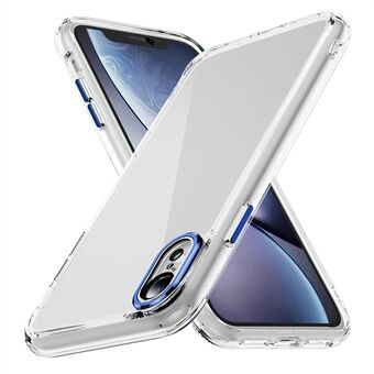 YSM telefoonhoesje voor iPhone XR 6.1 inch. Gemaakt van transparant acryl en TPU materiaal, met een precies uitgesneden opening voor de lens.