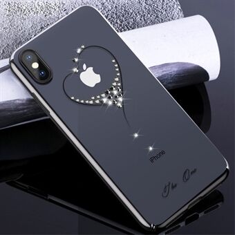 KINGXBAR Crystal PC gegalvaniseerde telefoonhoes voor iPhone XS Max 6.5 inch