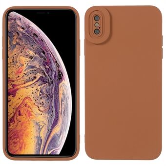 Met rubber beklede telefoonhoes in stijl TPU-achterkant voor mobiele telefoon voor iPhone XS Max 6.5 inch