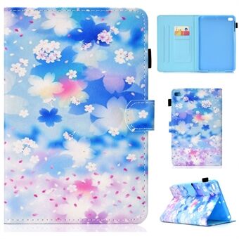 Antislip Strip Print Stand Lederen Smart Cover voor iPad mini (2019) 7,9 inch / Mini 4/3/2/1