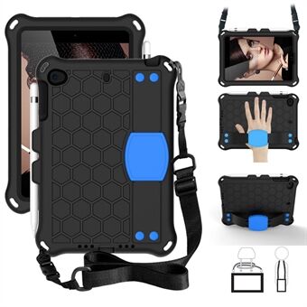 Honingraatstructuur EVA Tablet Hybrid Case met Schouderriem voor Apple iPad Mini (2019) 7,9 inch / Mini 4 / Mini 3 / Mini 2 / iPad Mini