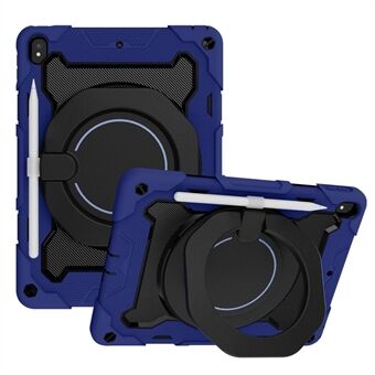 For iPad Pro 10.5-inch (2017)/iPad Air 10.5 inch (2019) Anti-drop PC + Silicone Hybrid Tablet Case Cover with Rotary Kickstand