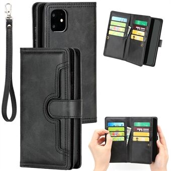 Meerdere Kaartsleuven Split Lederen Telefoonhoesje voor iPhone 11 6.1-inch