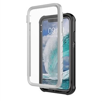 Anti-val Volledige-bescherming Harde PC Cover Ingebouwde PET Schermfolie voor iPhone 11 6.1 inch