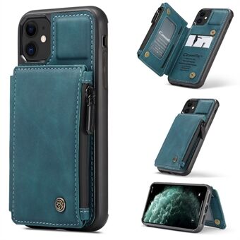 CASEME C20 ritsvak kaartsleuven PU-leer gecoate TPU-hoes voor iPhone 11 6,1 inch