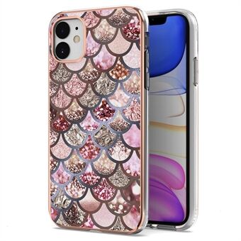 Ultradunne zachte TPU + IMD galvaniserende beschermende telefoonhoes voor iPhone 11 6.1 Inch