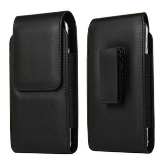 Universal Clip Waist Bag Card Holder Pouch Leather Phone Case for 5.2 inch Smartphones