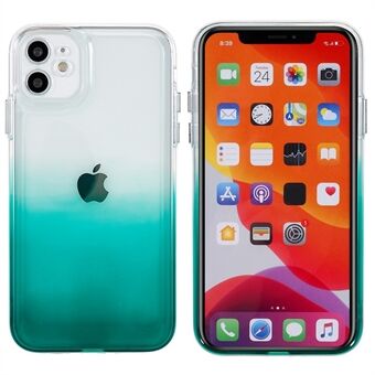 Gradiënt TPU-telefoonhoesje voor iPhone 11 6,1 inch, valbestendige galvaniserende knoppen achterkant