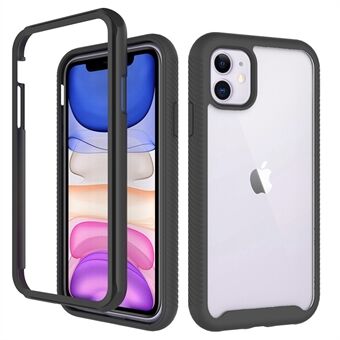 Voor iPhone 11 6.1 inch Hard Acryl + PC Back TPU Bumper Telefoonhoes Schokbestendig Transparant Cover