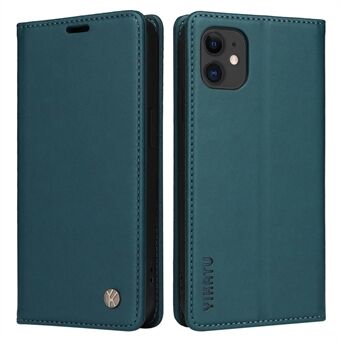 YIKATU YK- 001 Stand Wallet Case voor iPhone 11 6.1 inch, Magnetisch automatisch sluitend PU-leer TPU Drop-proof Folio Flip Case