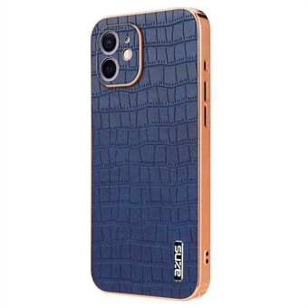 AZNS voor iPhone 11 hoesje met anti-valkrokodillentextuur PU+TPU telefoonhoes