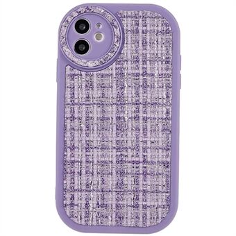Anti-Drop Case voor iPhone 11 6.1 inch Schokbestendig Soft TPU Case PU Leather Canvas Covered Phone Shell