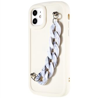 Voor iPhone 11 6,1 inch Matte telefoonhoes Chain Grip Zachte TPU Drop-Proof telefoonhoes