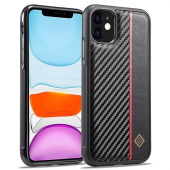 LC.IMEEKE Voor iPhone 11 Smartphone Case Koolstofvezel Textuur PU Leer + TPU + EVA Shell Cover