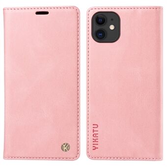 YIKATU YK-004 Voor iPhone 11 Skin-touch Flip Wallet Stand Cover Anti-val lederen telefoonhoes