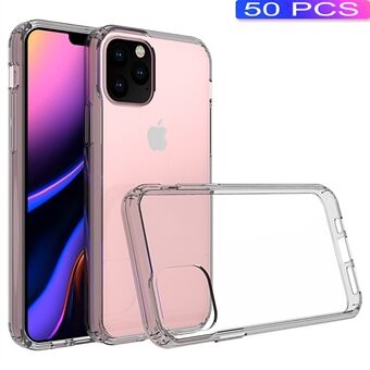 50 stuks / pak helder acryl + TPU Hybrid Backcover voor iPhone 11 Pro 5.8 inch (2019)