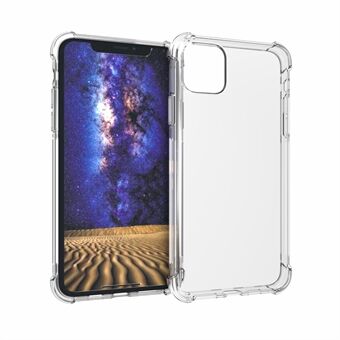 Duidelijke schokabsorptie Zachte TPU-telefoonhoes voor iPhone 11 Pro 5.8 inch (2019) - Transparant