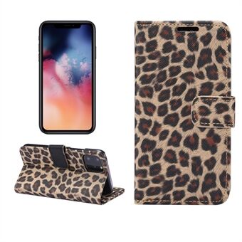 Leopard Pattern Wallet Stand Flip Leather Case for iPhone 11 Pro 5.8 inch