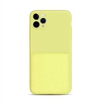 Zachte TPU-telefoonhoes met PU-leren kaartsleuf voor iPhone 11 Pro 5.8 "