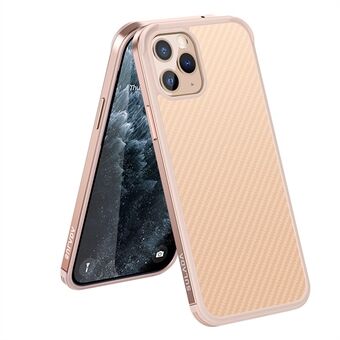 SULADA Goed beschermde koolstofvezeltextuur Modieuze hybride hoes voor iPhone 11 Pro 5,8 inch