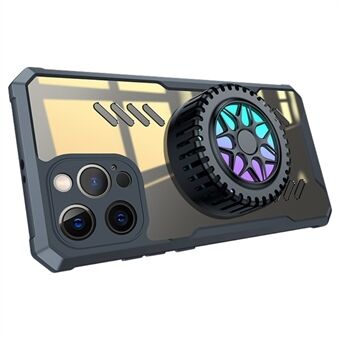 Voor iPhone 11 Pro 5.8 inch Schokbestendig Warmteafvoer Telefoon Case Anti- Scratch Gaming Achterkant met Koelventilator: