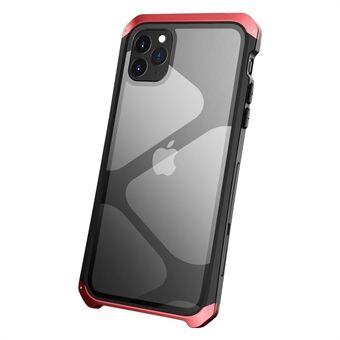 ELEMENT BOX Voor iPhone 11 Pro 5.8 inch Gehard Glas Paneel Transparant Case 3 Stuk Ontwerp Schokbestendig Metalen Frame Telefoon Cover
