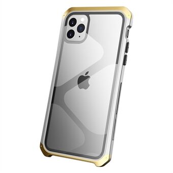 ELEMENT BOX Voor iPhone 11 Pro 5.8 inch Gehard Glas Paneel Transparant Case 3 Stuk Ontwerp Schokbestendig Metalen Frame Telefoon Cover