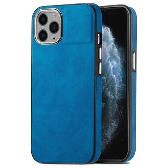 Telefoonhoes voor iPhone 11 Pro Scratch Galvaniserend cameraframe Skin-touch lederen gecoate TPU-hoes