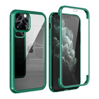 Gehard Glas (Voor & Achter) + TPU Frame Combo Cover voor iPhone 11 Pro Max 6.5 inch