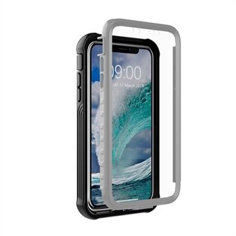 Valbestendige volledig omwikkelde plastic telefoonschaal met ingebouwde PET-schermfolie voor iPhone 11 Pro Max 6,5 inch