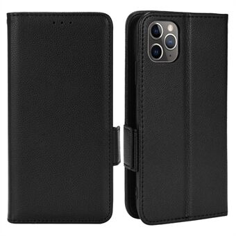 Litchi Textuur Magnetische Sluiting Anti-Vingerafdruk PU Lederen Stand Wallet Case Telefoon Cover voor iPhone 11 Pro Max 6.5 Inch