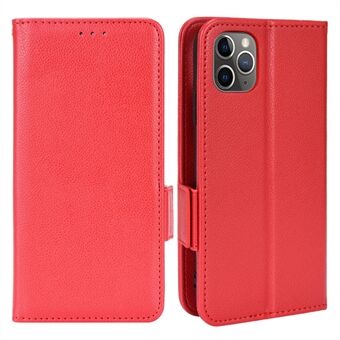 Litchi Textuur Magnetische Sluiting Anti-Vingerafdruk PU Lederen Stand Wallet Case Telefoon Cover voor iPhone 11 Pro Max 6.5 Inch