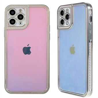 Soft TPU Phone Case for iPhone 11 Pro Max 6.5 inch Shockproof Electroplated Slim Case Rhinestone Decorated Protective Cover